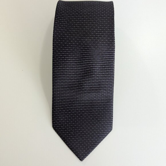 Giorgio Armani Dark Grey Silk Tie - Made in Italy - Picture 8 of 8